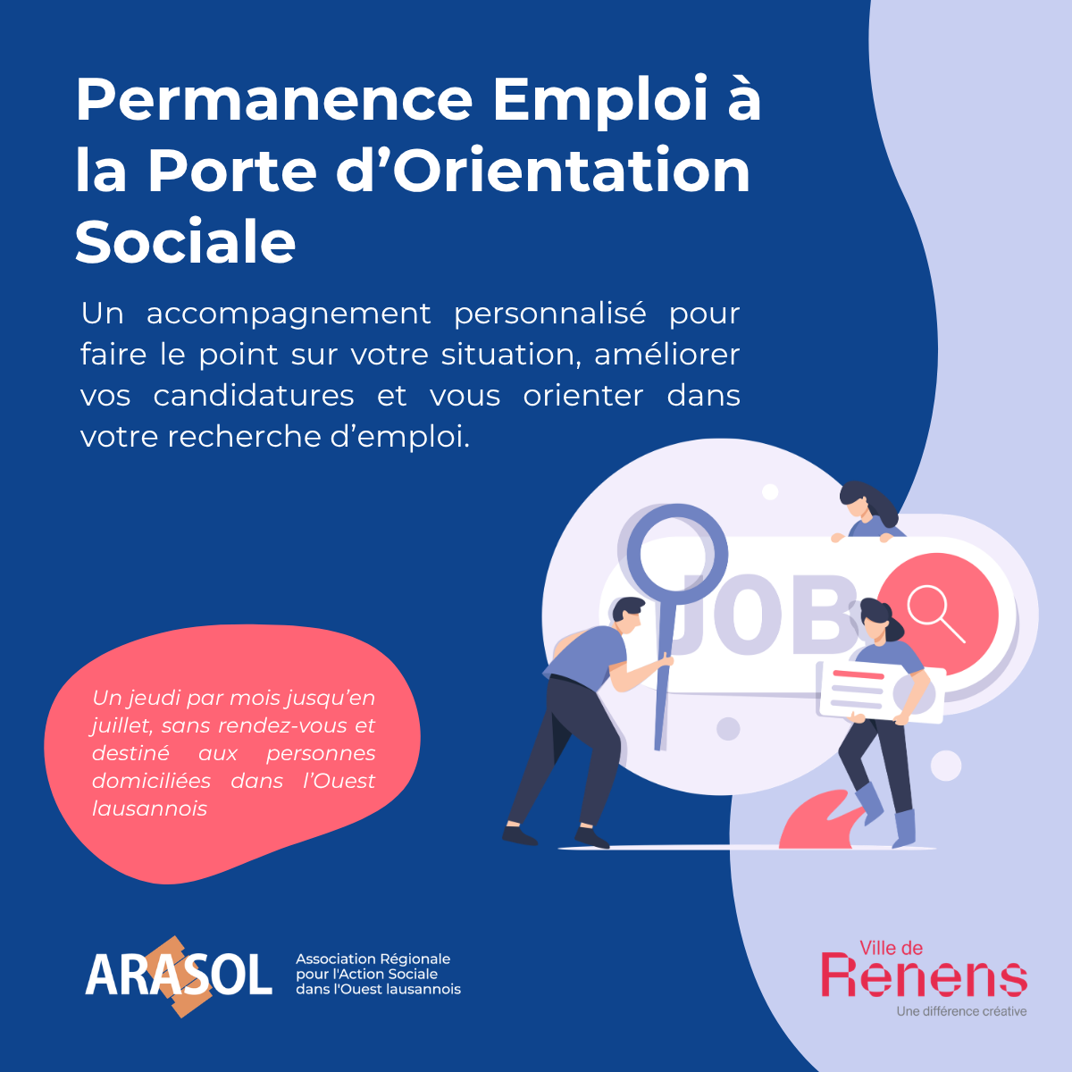 image Une Permanence Emploi à la Porte d’Orientation Sociale